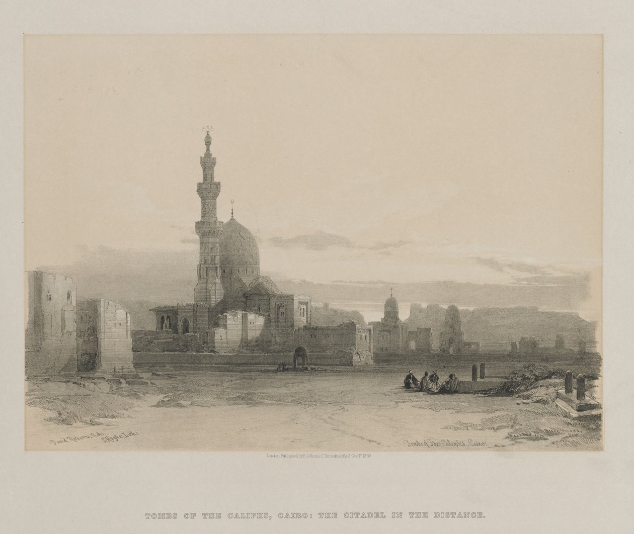 Egypt a Núbie, svazek III: Hrobky chalífů, Káhira, 1848. od Louis Haghe