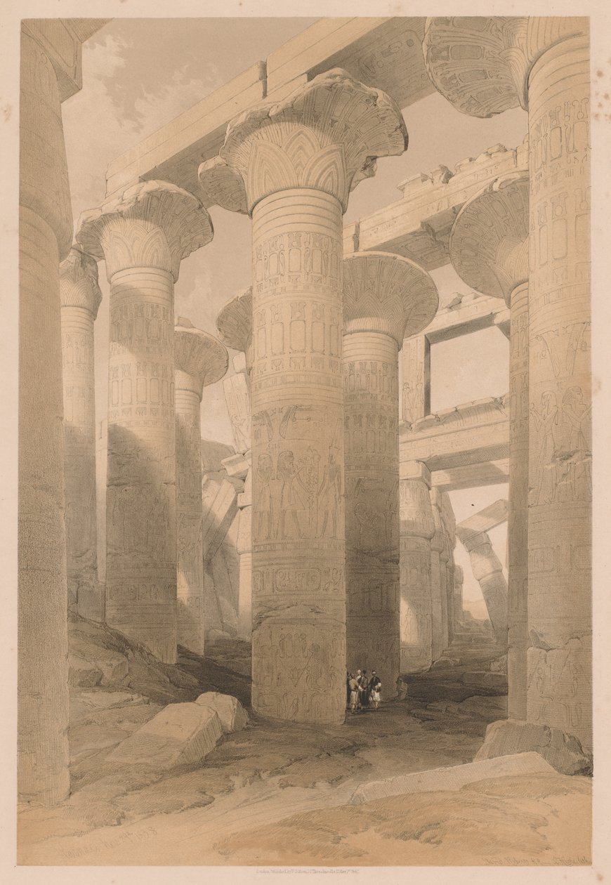 Egypt a Núbie: svazek II - č. 14, Karnak od Louis Haghe
