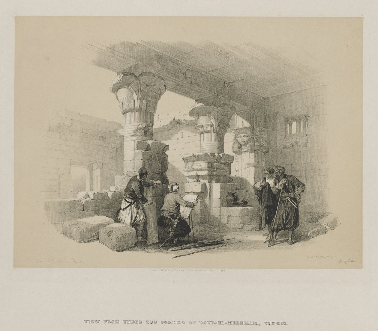 Egypt a Núbie, svazek II: Dayr-El-Medeeneh, Théby od Louis Haghe