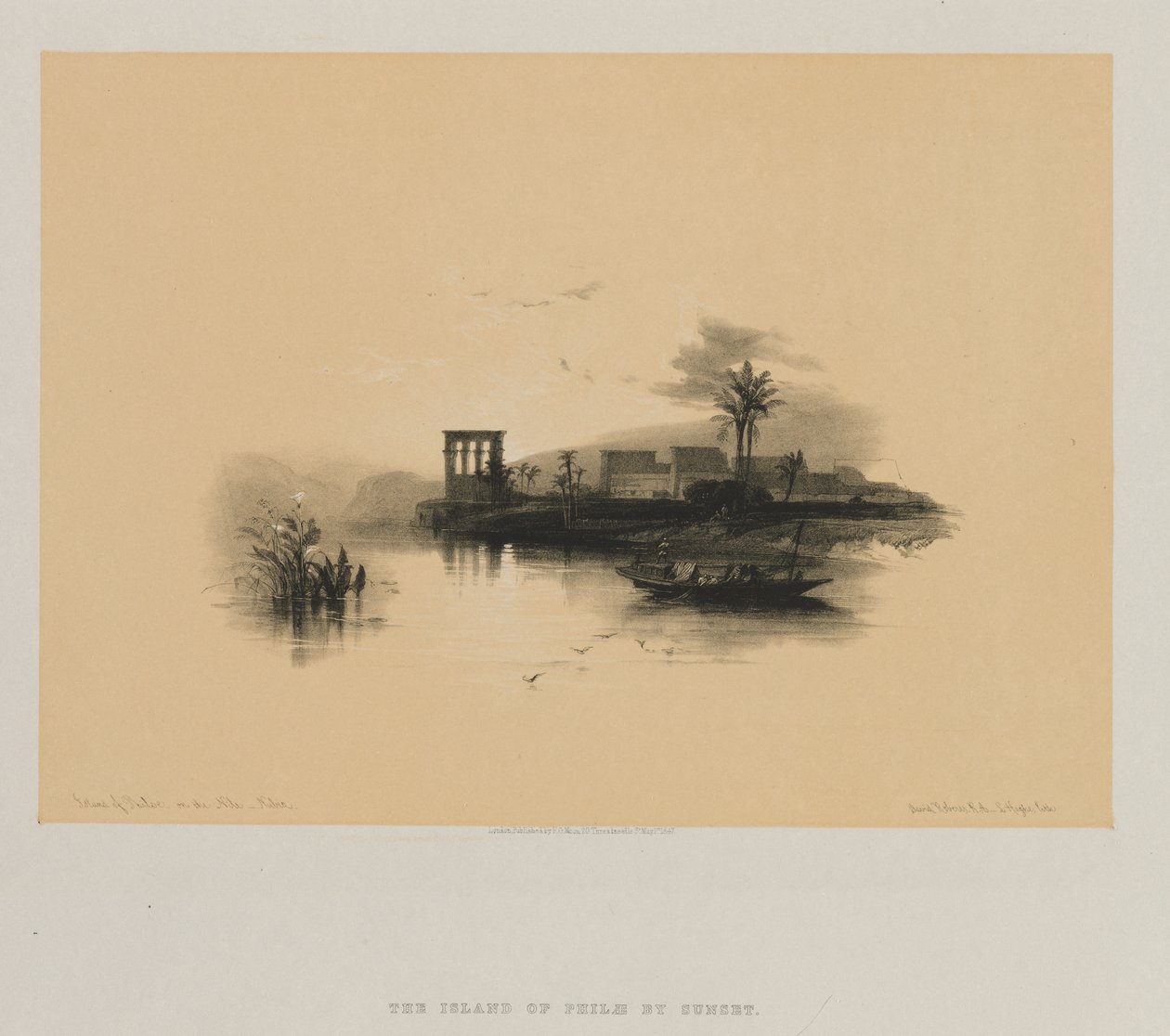 Egypt a Núbie, svazek II: Ostrov Philae, na Nilu, Núbie, 1847. od Louis Haghe