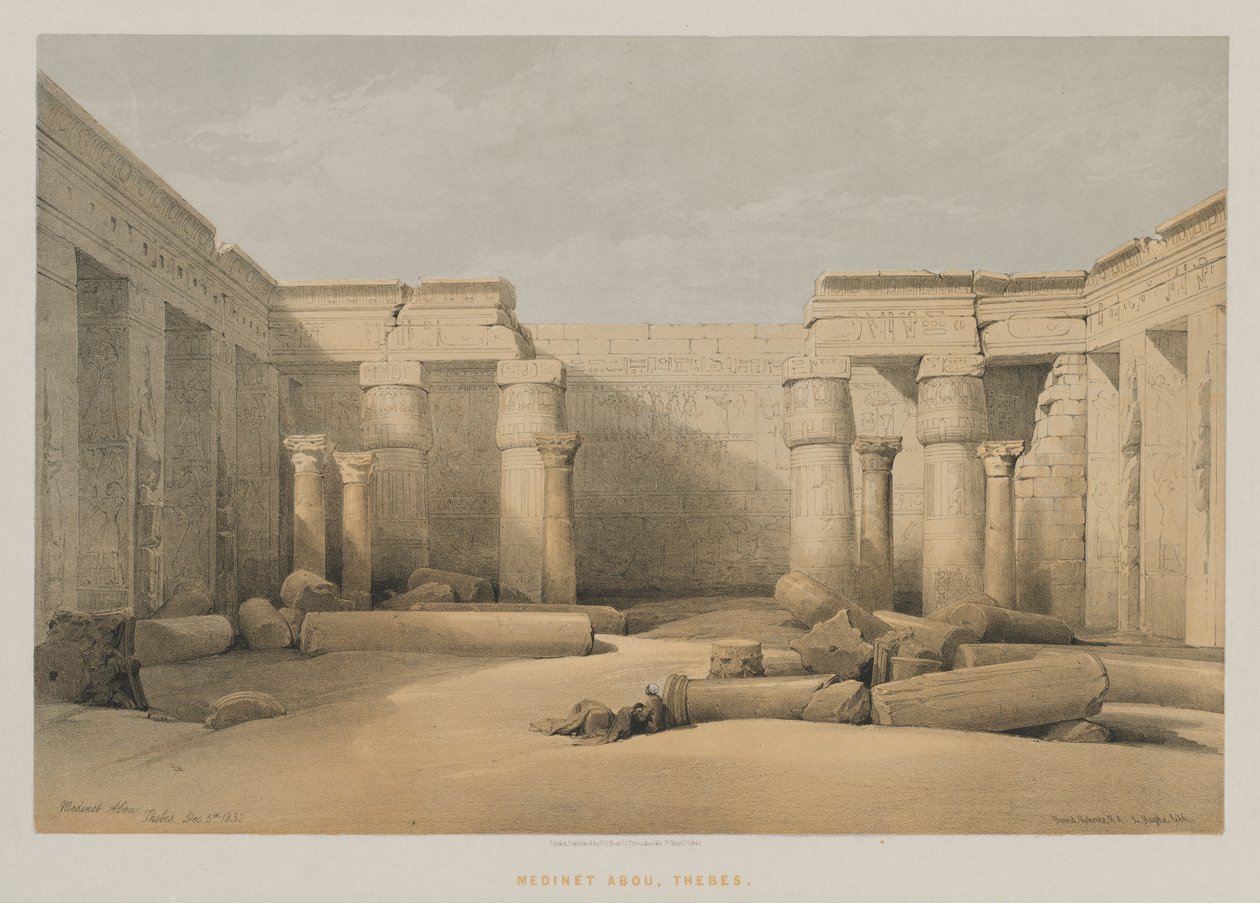 Egypt a Núbie, svazek II: Medinet Abou, Théby od Louis Haghe