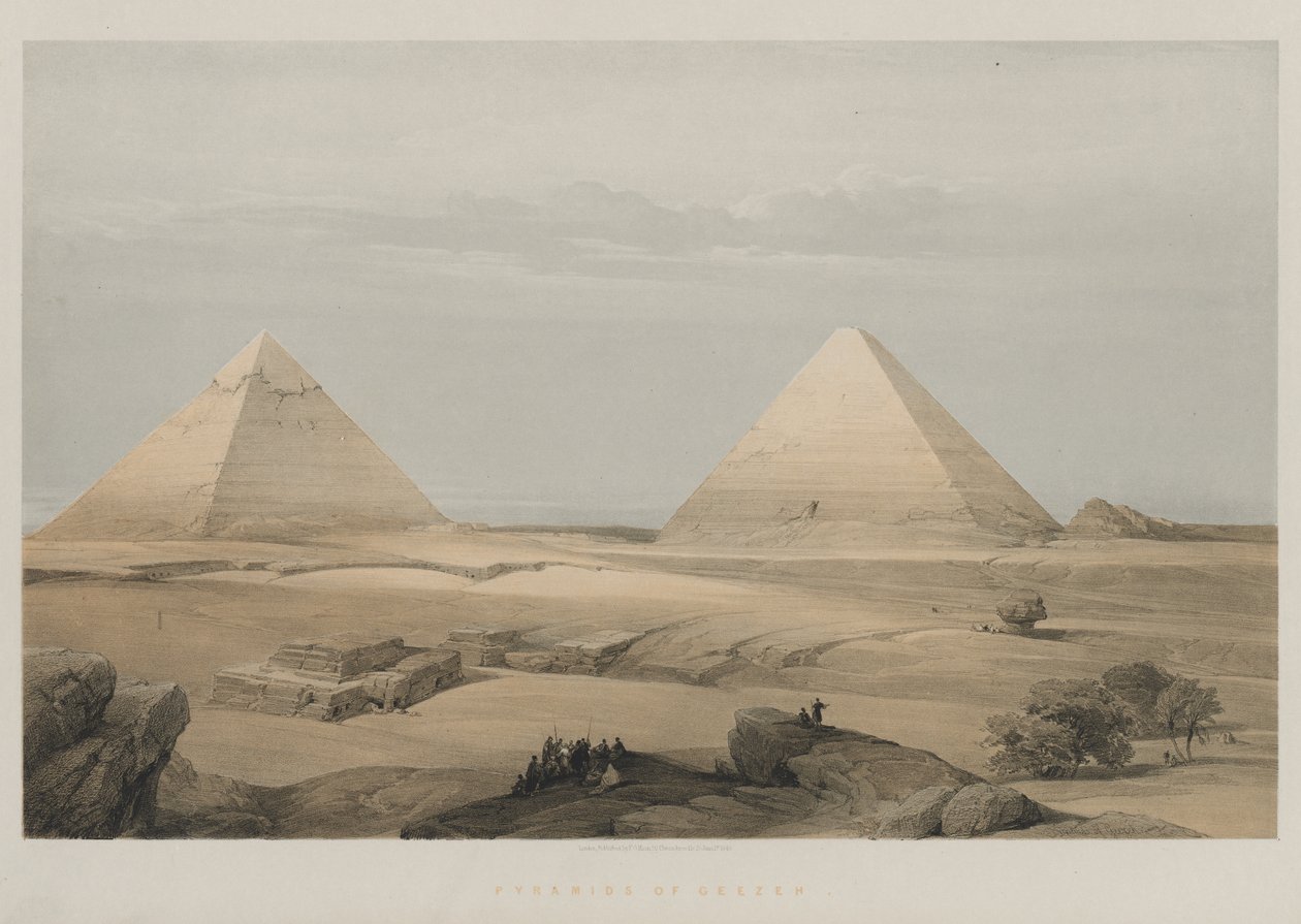 Egypt a Núbie, svazek II: Pyramidy Geezeh od Louis Haghe