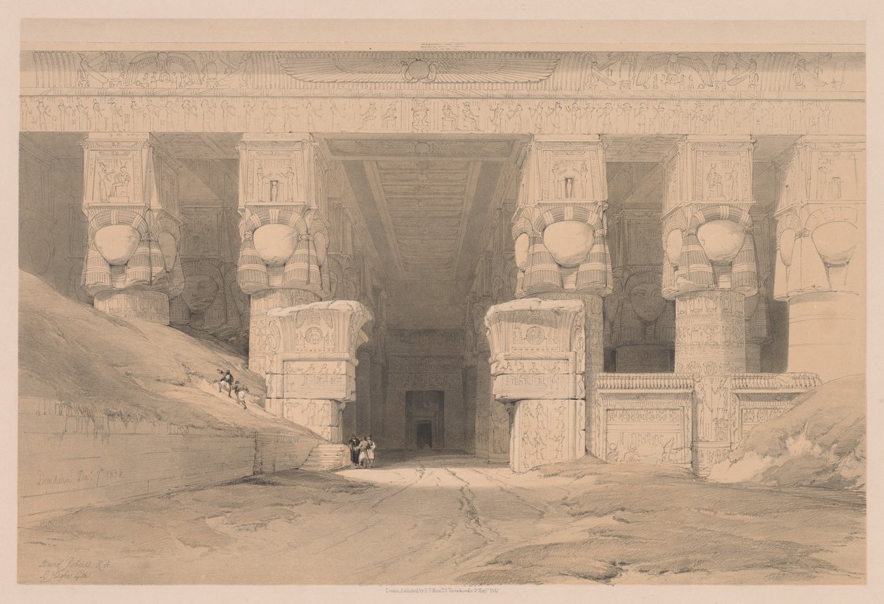 Egypt a Núbie: svazek I - č. 35, Dendera od Louis Haghe
