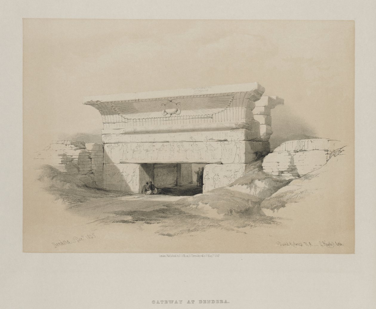 Egypt a Núbie, svazek I: Dendera od Louis Haghe