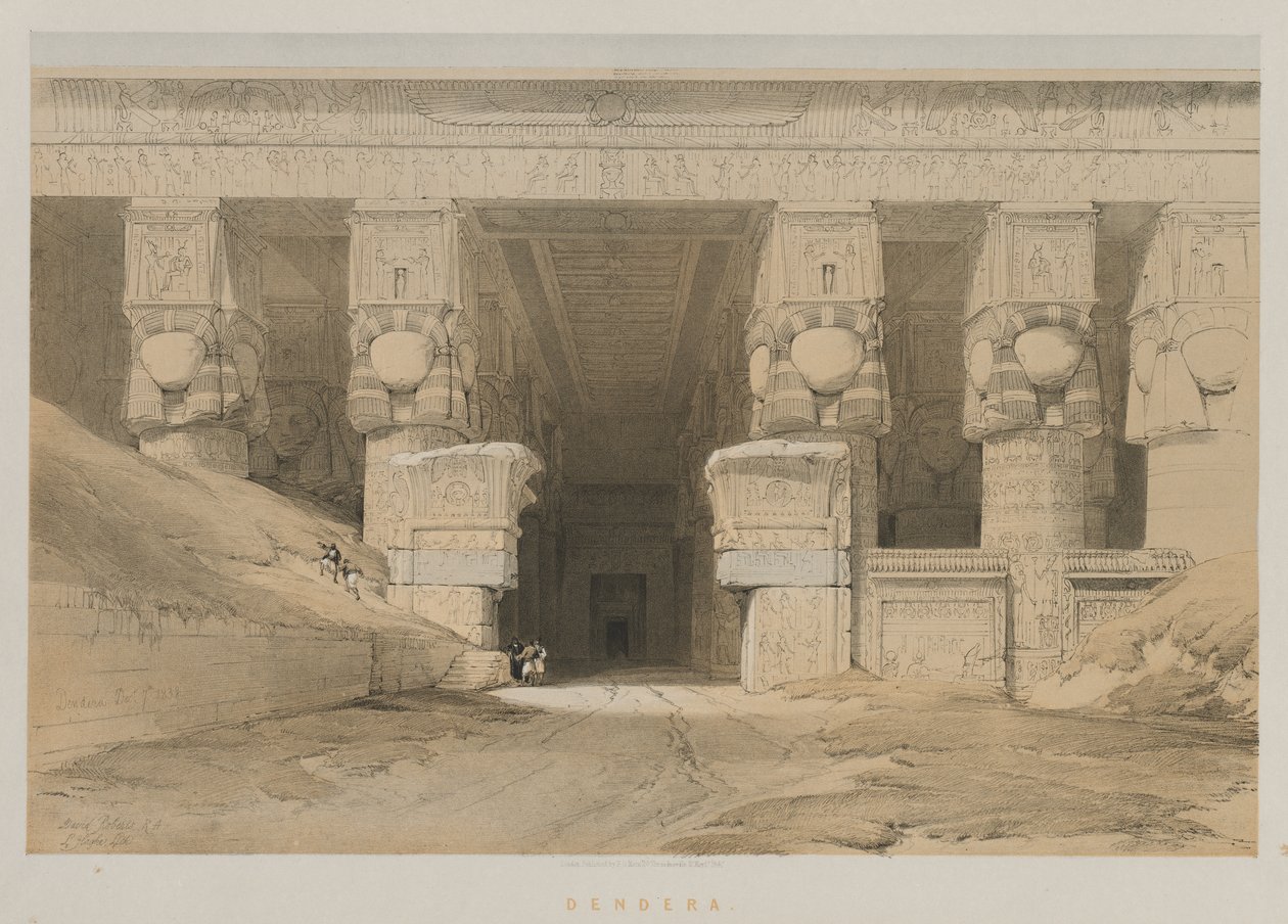 Egypt a Núbie, svazek I: Dendera od Louis Haghe