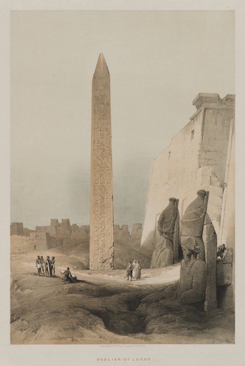 Egypt a Núbie, svazek I: Luxor, 1846. od Louis Haghe