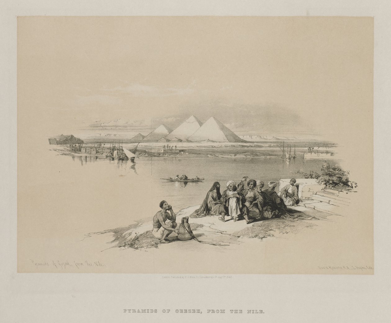 Egypt a Núbie, svazek I: Pyramidy Geezeh, od Nilu od Louis Haghe