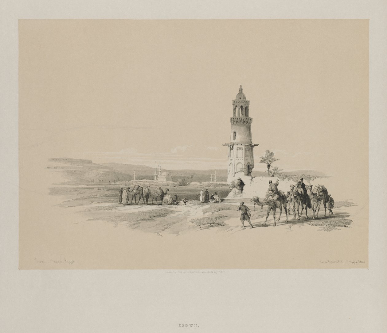 Egypt a Núbie, svazek I: Siout - Horní Egypt, 1847. od Louis Haghe