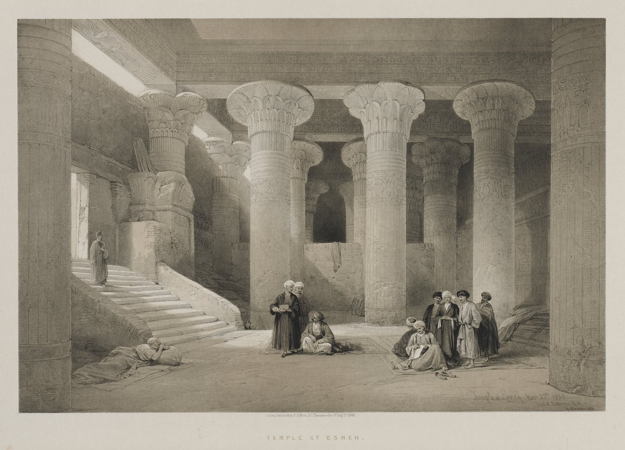 Egypt a Núbie, svazek I: Chrám v Esneh od Louis Haghe