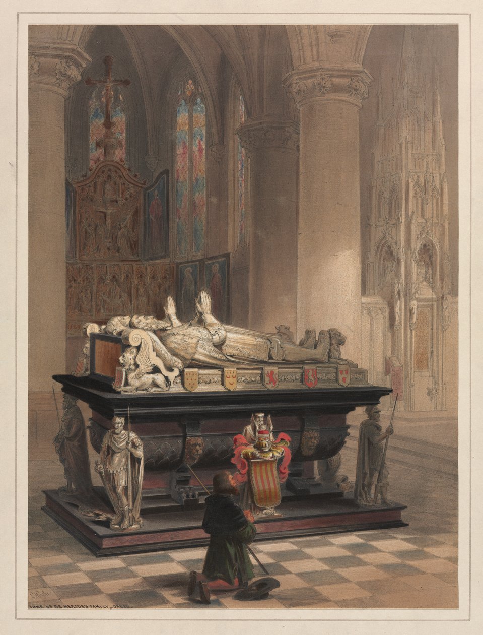 Hrobka rodiny De Merode, Gheel od Louis Haghe