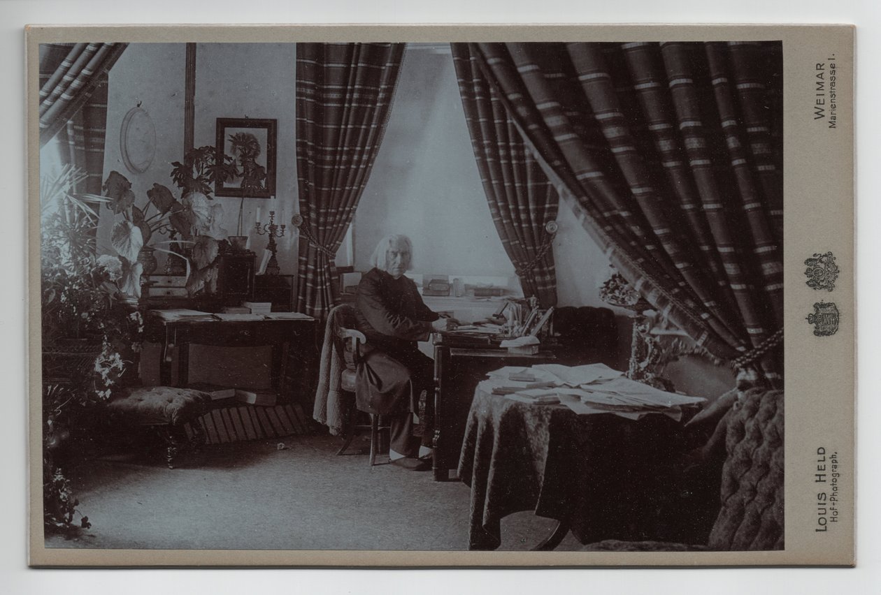Franz Liszt (1811-1886) (1886, fotografie) od Louis Held