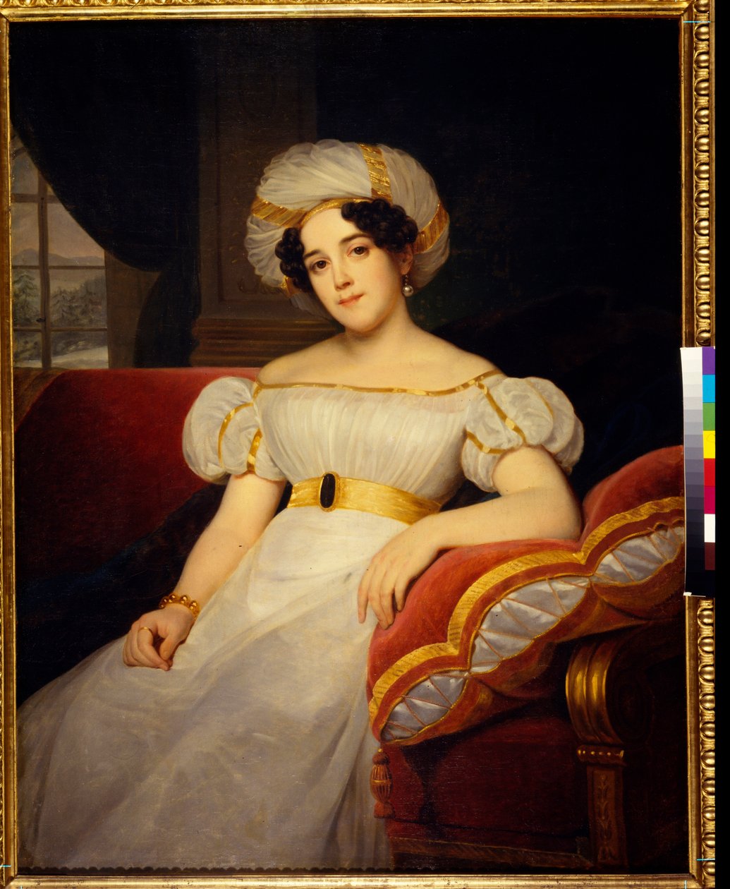 Portrét princezny Natalye Stepanovna Golitsyna, rozené hraběnky Apraksiny (1794-1890). Obraz Louise Hersenta (1777-1860), olej na plátně od Louis Hersent