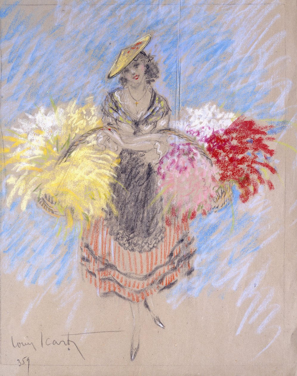 Prodejce květin od Louis Icart
