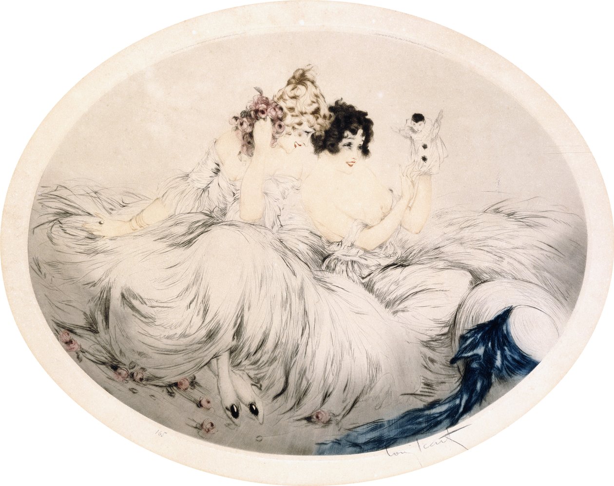 Loutky, kolem roku 1922 (lept a suchá jehla) od Louis Icart