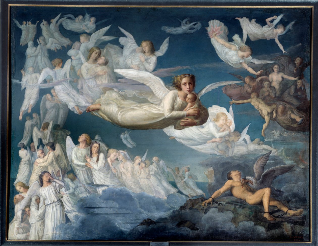Báseň duše. Le pasáž des ames Obraz Louise Janmota (1814-1892) od Louis Janmot