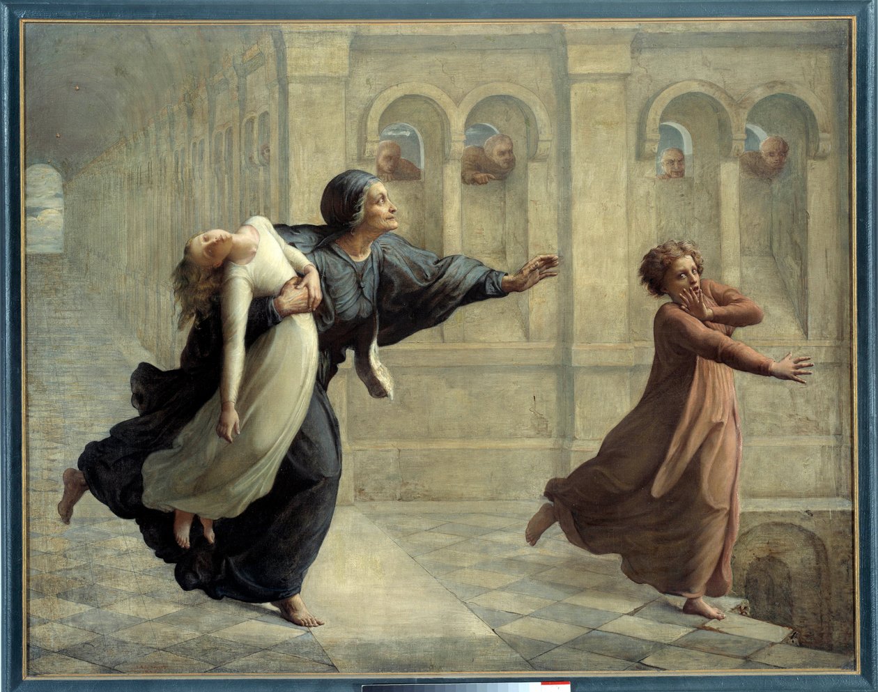 Báseň duše; Noční můra. Obraz Anne Francois Louis Janmot (1814-1892) od Louis Janmot