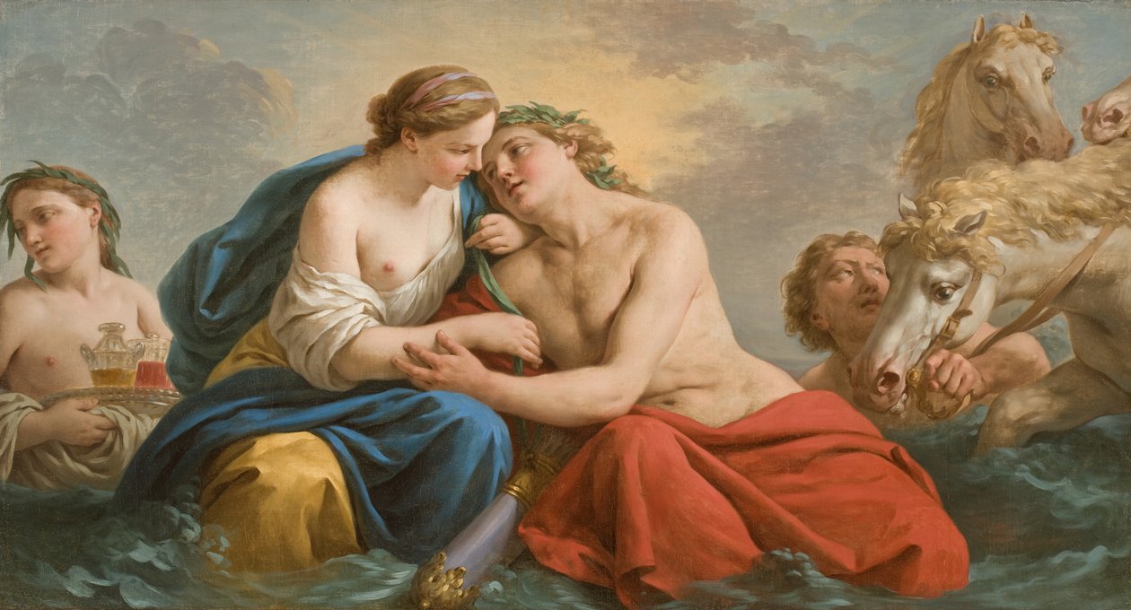 Apollo v lůně Thetis od Louis Jean Francois I Lagrenee