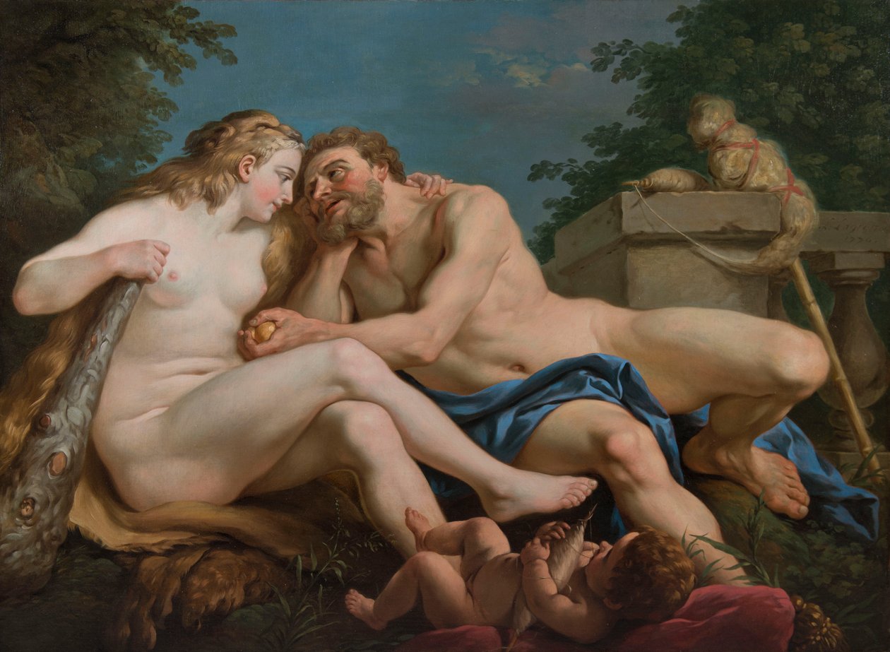 Herkules a Omfalé od Louis Jean François Lagrenée