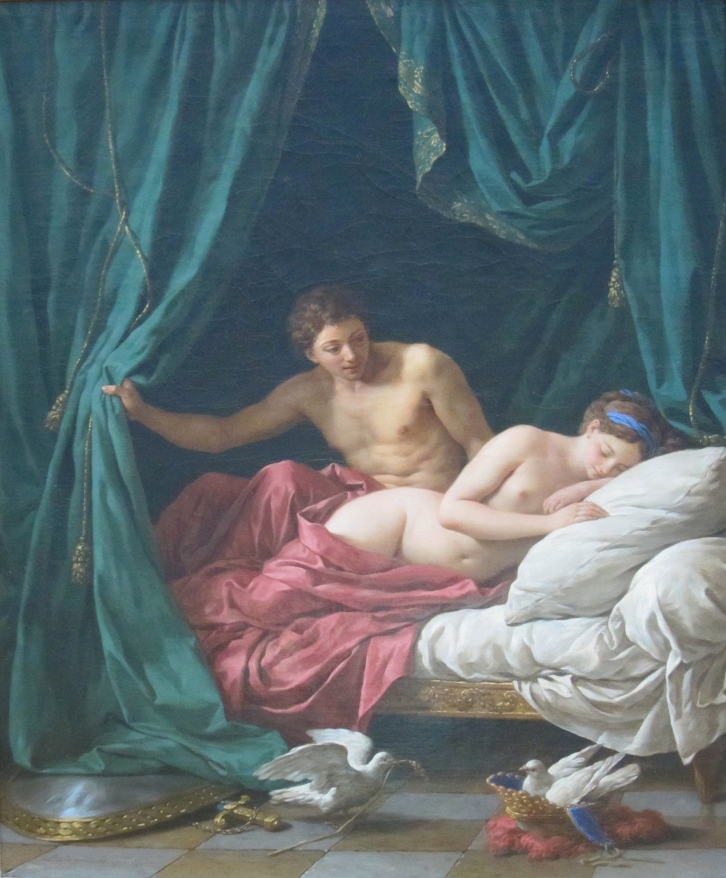 Mars  amp; Venuše, alegorie míru od Louis Jean François Lagrenée