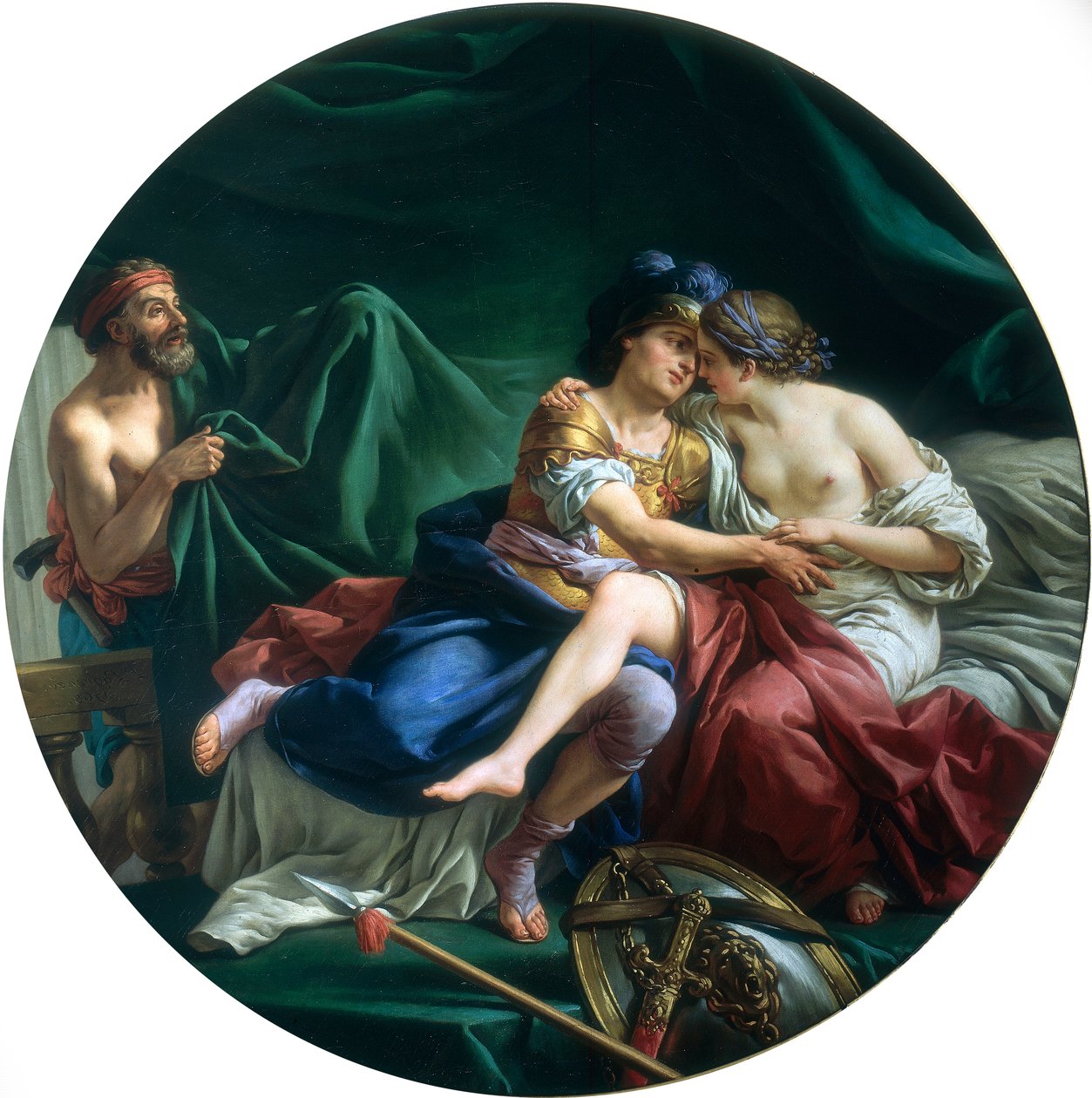 Mars a Venuše objevené Vulkánem v roce 1768 od Louis Jean François Lagrenée