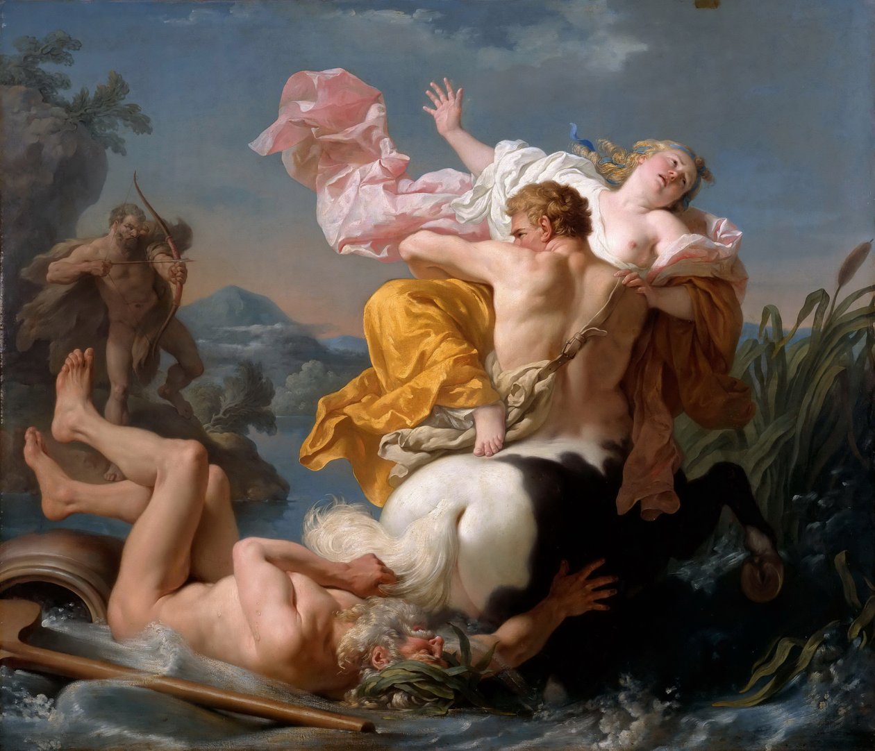 Únos Deianeira Kentaurem Nessem od Louis Jean François Lagrenée