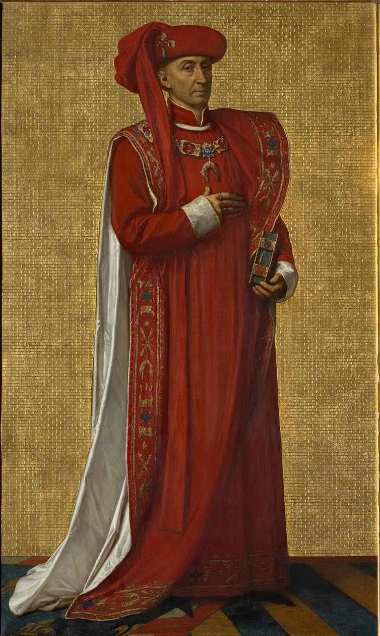 Filip Dobrý 1396-1467, vévoda z Burgundska, 1872-1877. od Louis Joseph Gallait