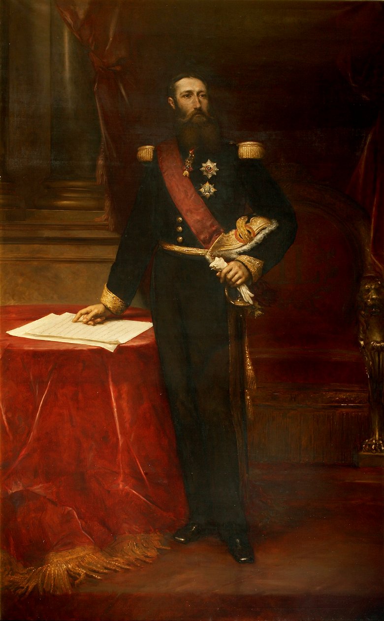 Portrét Leopolda II. 1835-1909, krále Belgičanů, c. 1870. od Louis Joseph Gallait