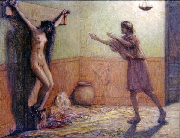 Ukřižovaná žena od Louis Joseph Raphael Collin