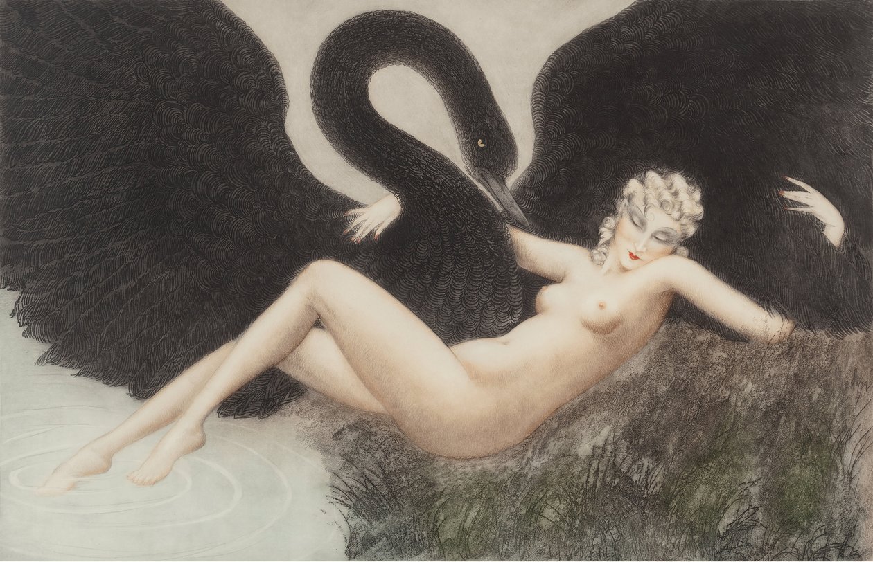 Leda a labuť, 1934. od Louis Justin Laurent Icart