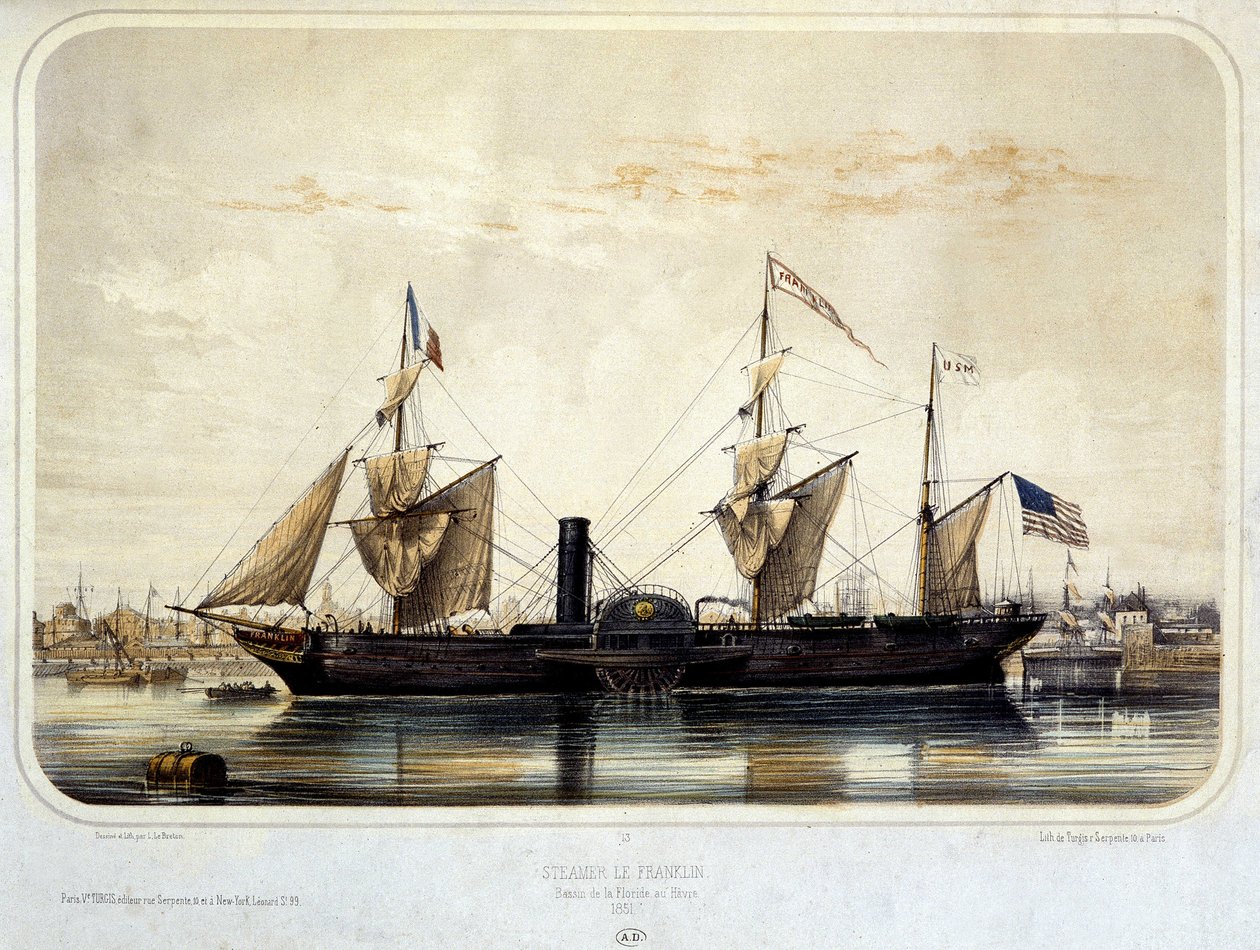 Parník "The Franklin" od Louis Le Breton