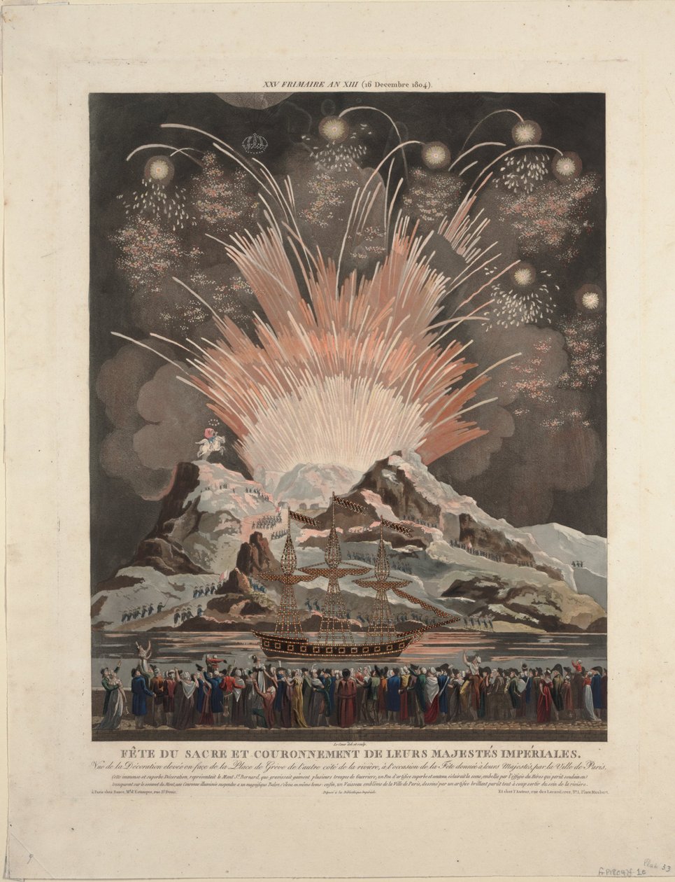 Slavnosti při korunovaci Napoleona, 1806 od Louis Le Coeur
