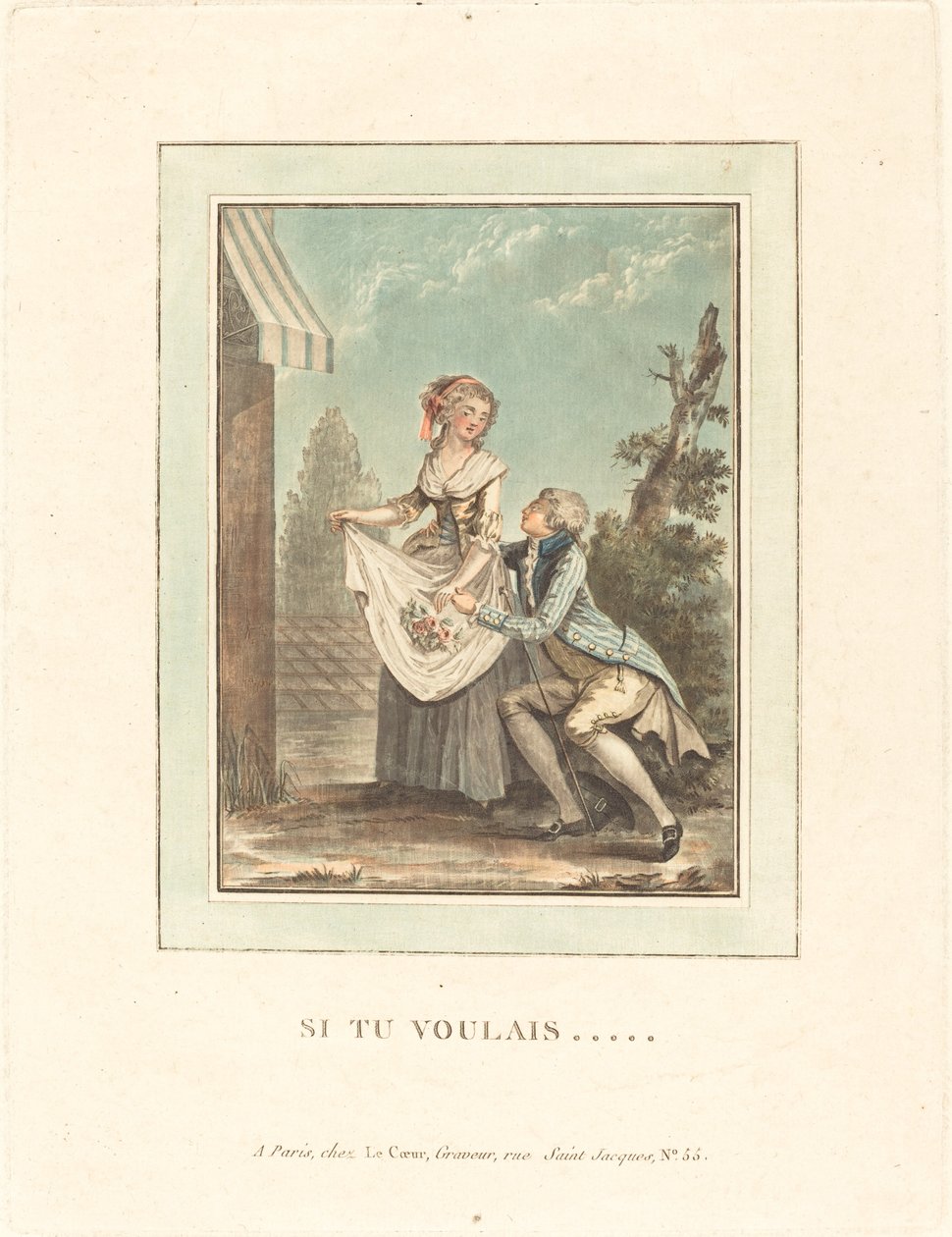Kdybys chtěl od Louis Le Coeur after Nicolas Lavreince