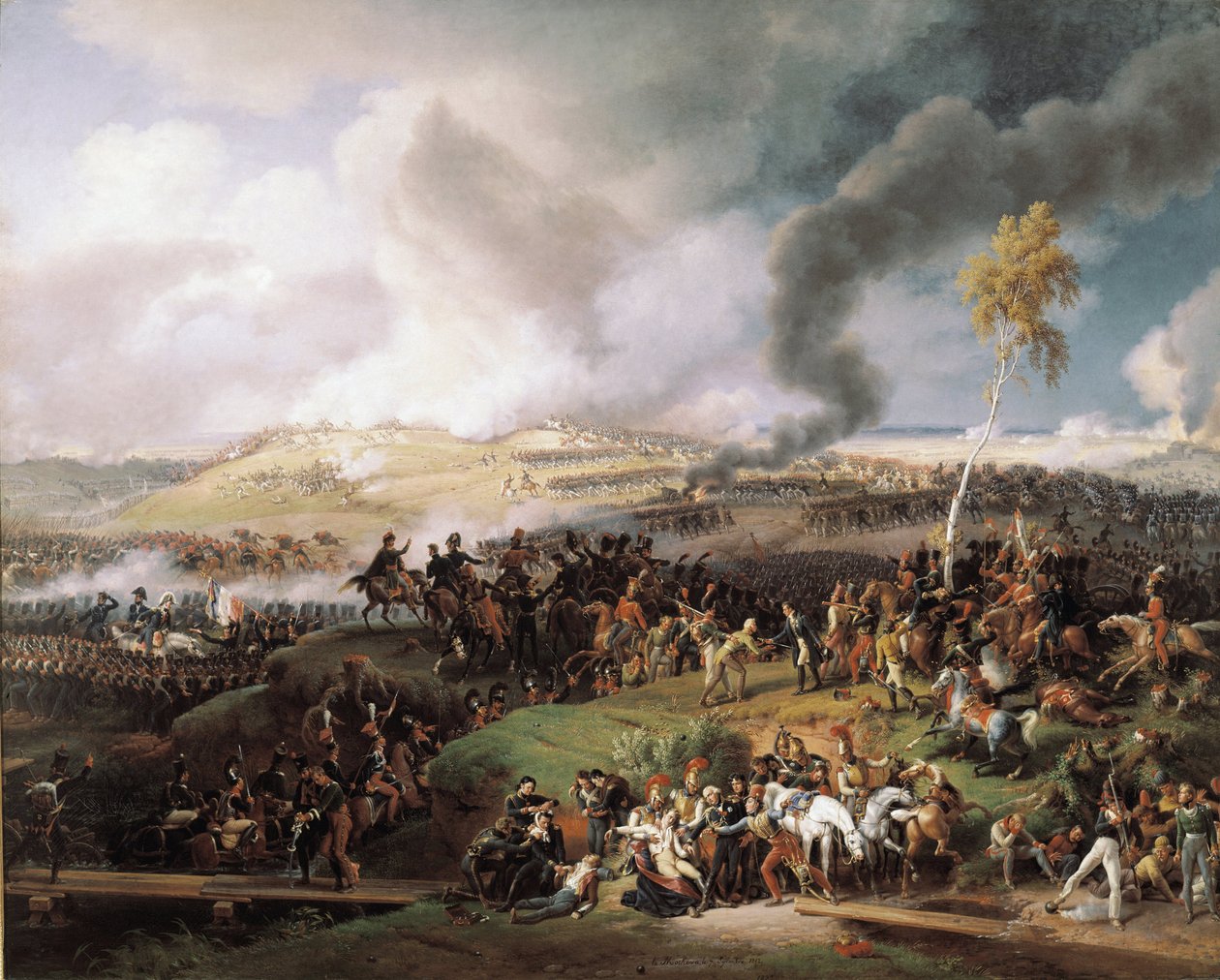 Bitva u Moskova (také bitva u Borodina) (7. září 1812) (olej na plátně od Louis Lejeune