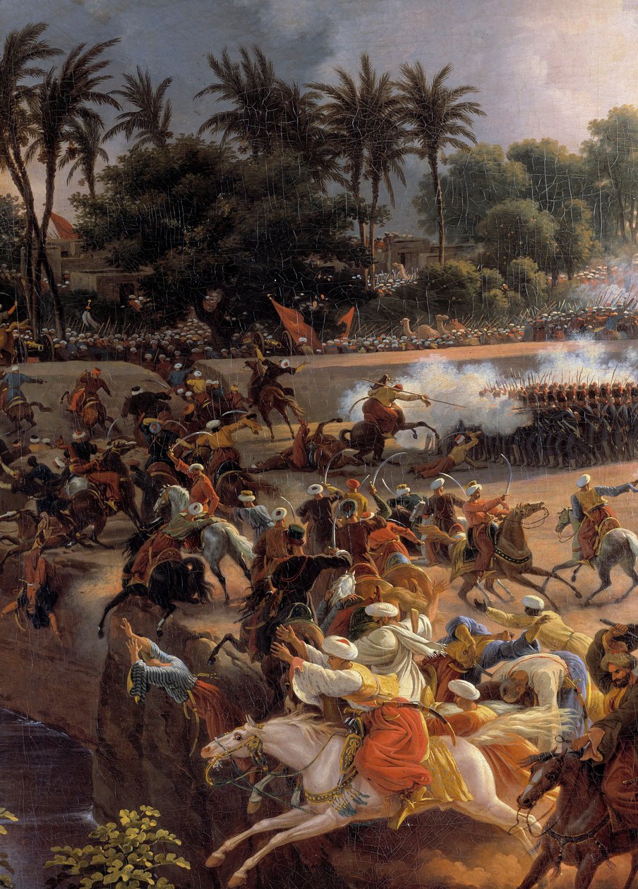 Kampaň (expedice) do Egypta (1798-1801): „“ Bitva u pyramid, 21. července od Louis Lejeune