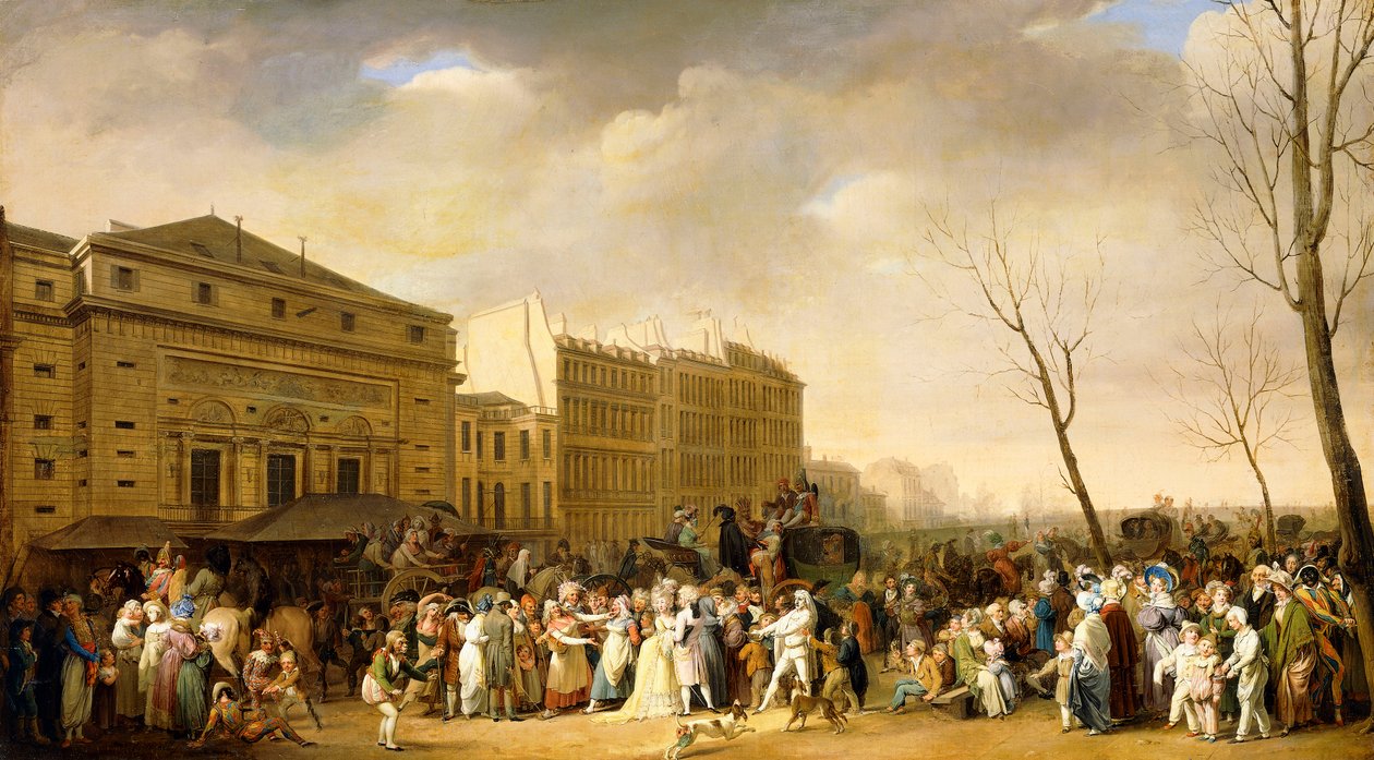 Karneval na Boulevard du Crime od Louis Leopold Boilly