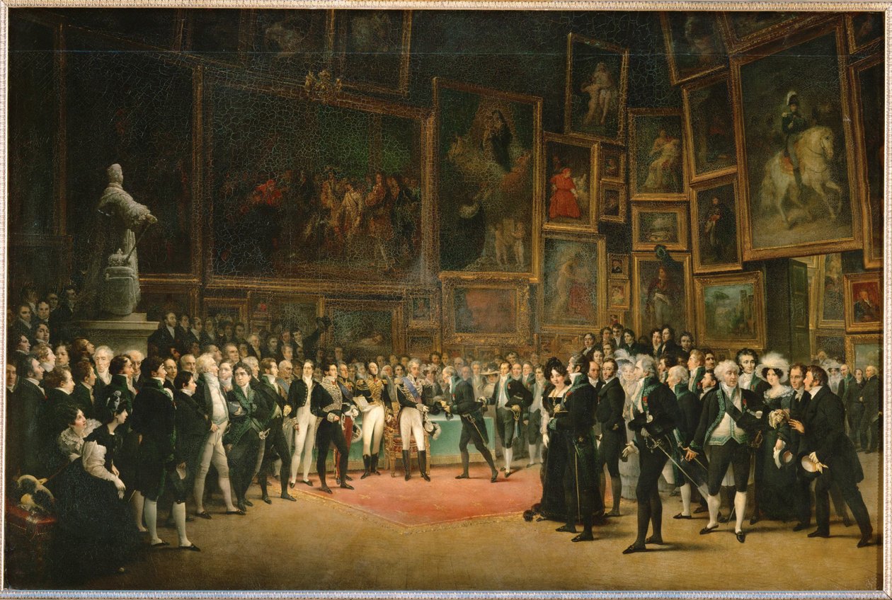 Na závěr salonu v roce 1824 král Karel X. ... od Louis Leopold Boilly