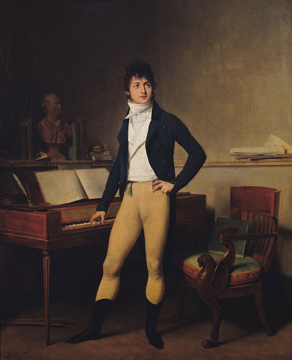 Francois Adrien Boieldieu (1755-1834) 1800 (olej na plátně) od Louis Leopold Boilly