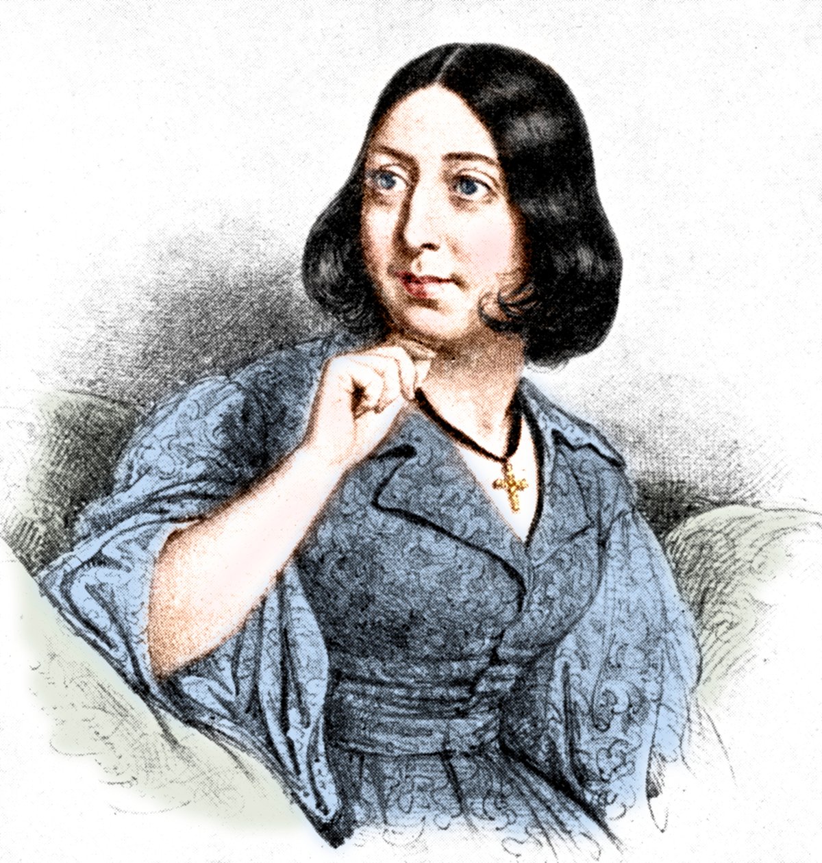 "George Sand", 1923 od Louis Leopold Boilly