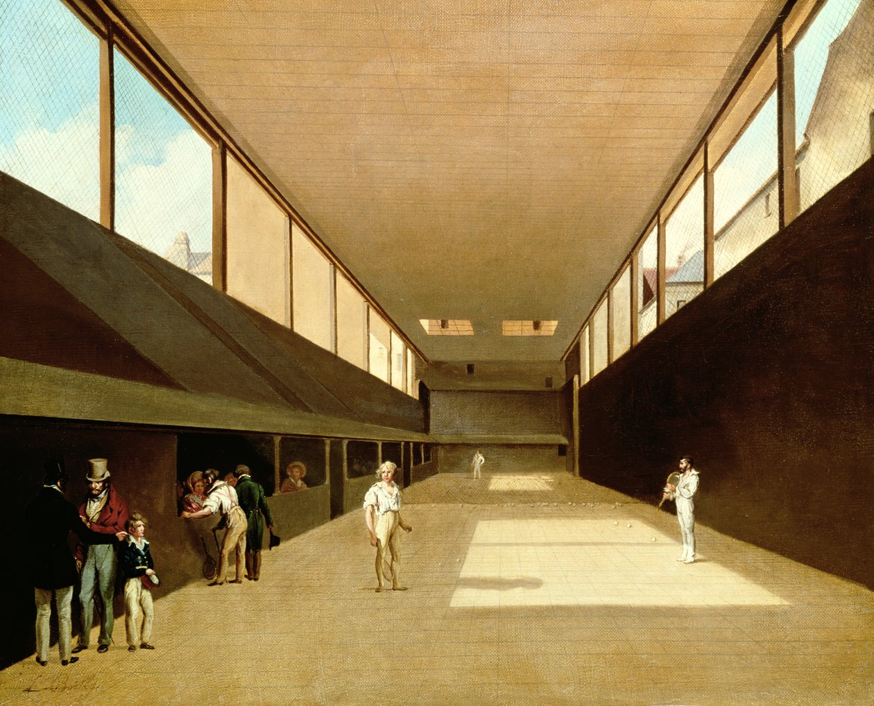 Interiér Jeu de Paume, Versailles od Louis Leopold Boilly