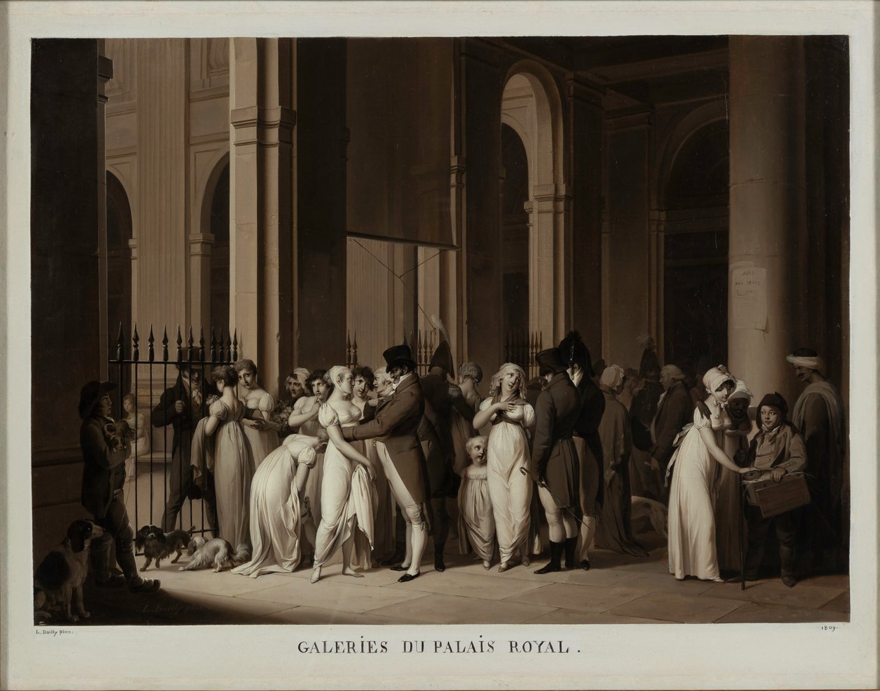Galerie královského paláce, 1809. od Louis Leopold Boilly