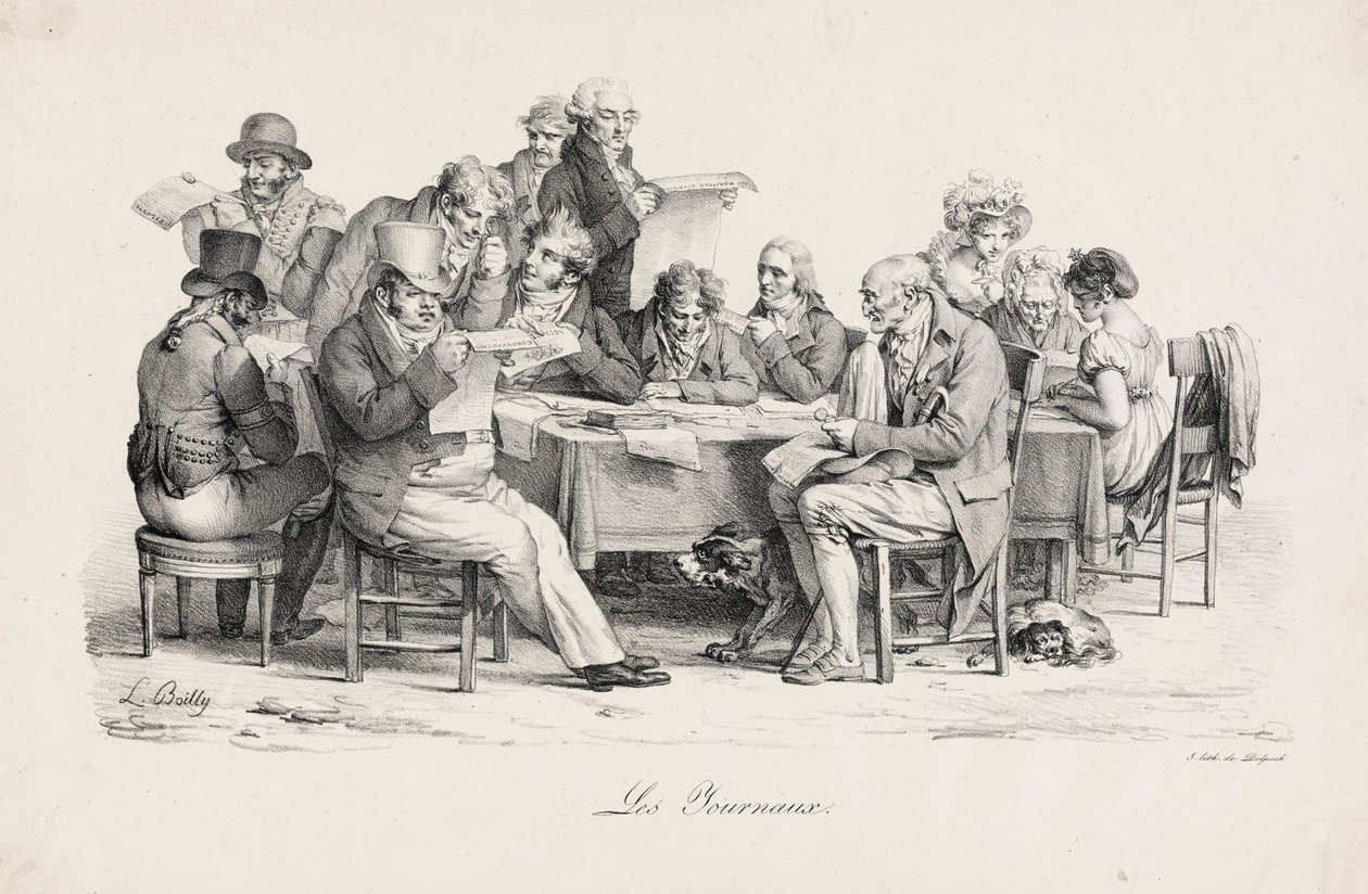 Noviny od Louis Leopold Boilly