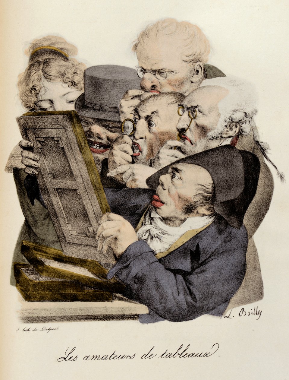 Milovníci obrazů Rytina Louis-Leopold Boilly (Louis Leopold Boilly od Louis Leopold Boilly