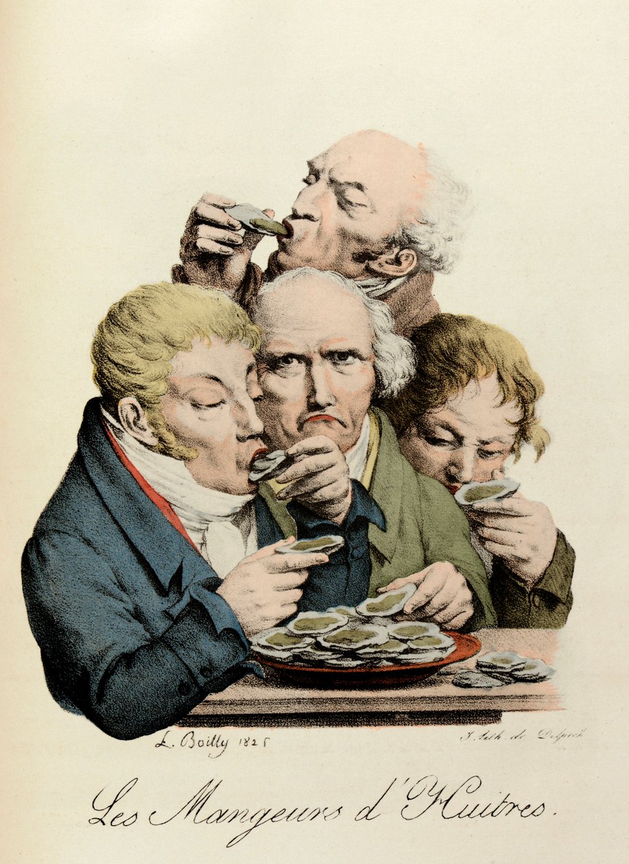 Gravírování ústřic od Louis-Leopolda Boillyho (Louis Leopold Boilly od Louis Leopold Boilly