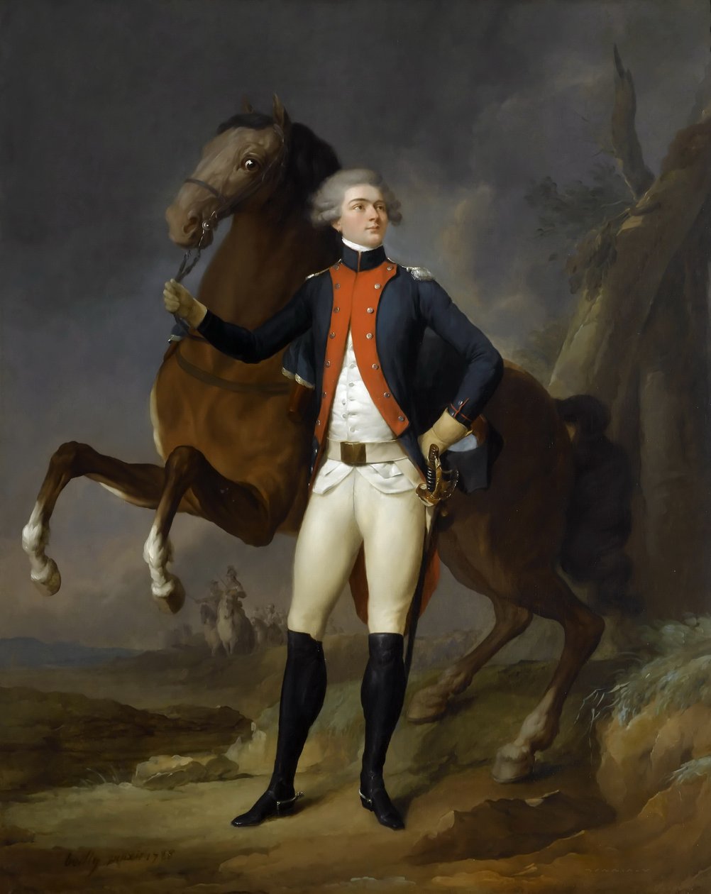 Portrét Gilberta Motiera markýze De La Fayette 1757-1834 od Louis Leopold Boilly
