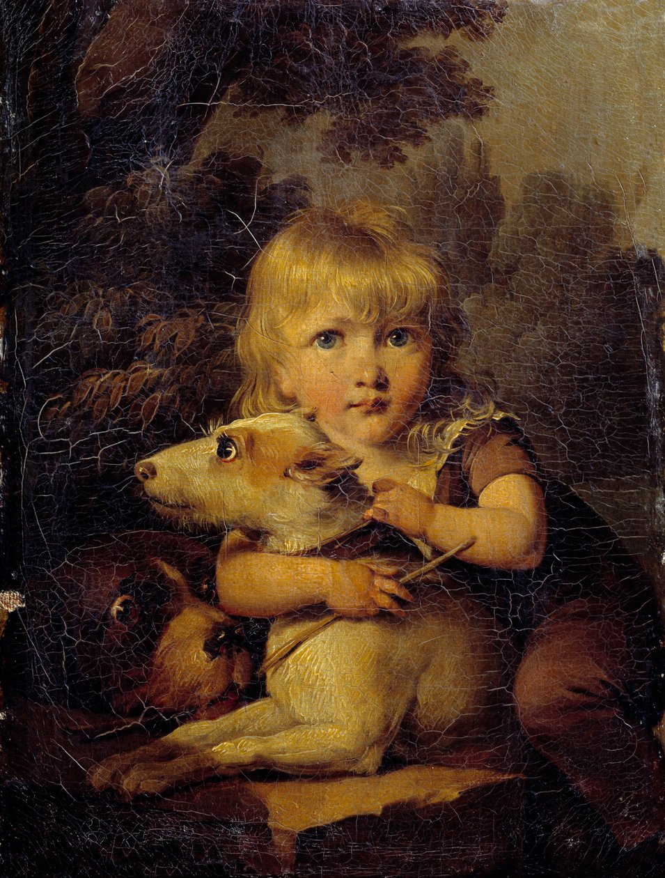 Portrét Louise Arnaulta (1803-1885) Dětská malba od Louise Leopolda Boillyho (1761-1845) 1808 cca. Slunce. 0,22 x 0,16 m od Louis Leopold Boilly
