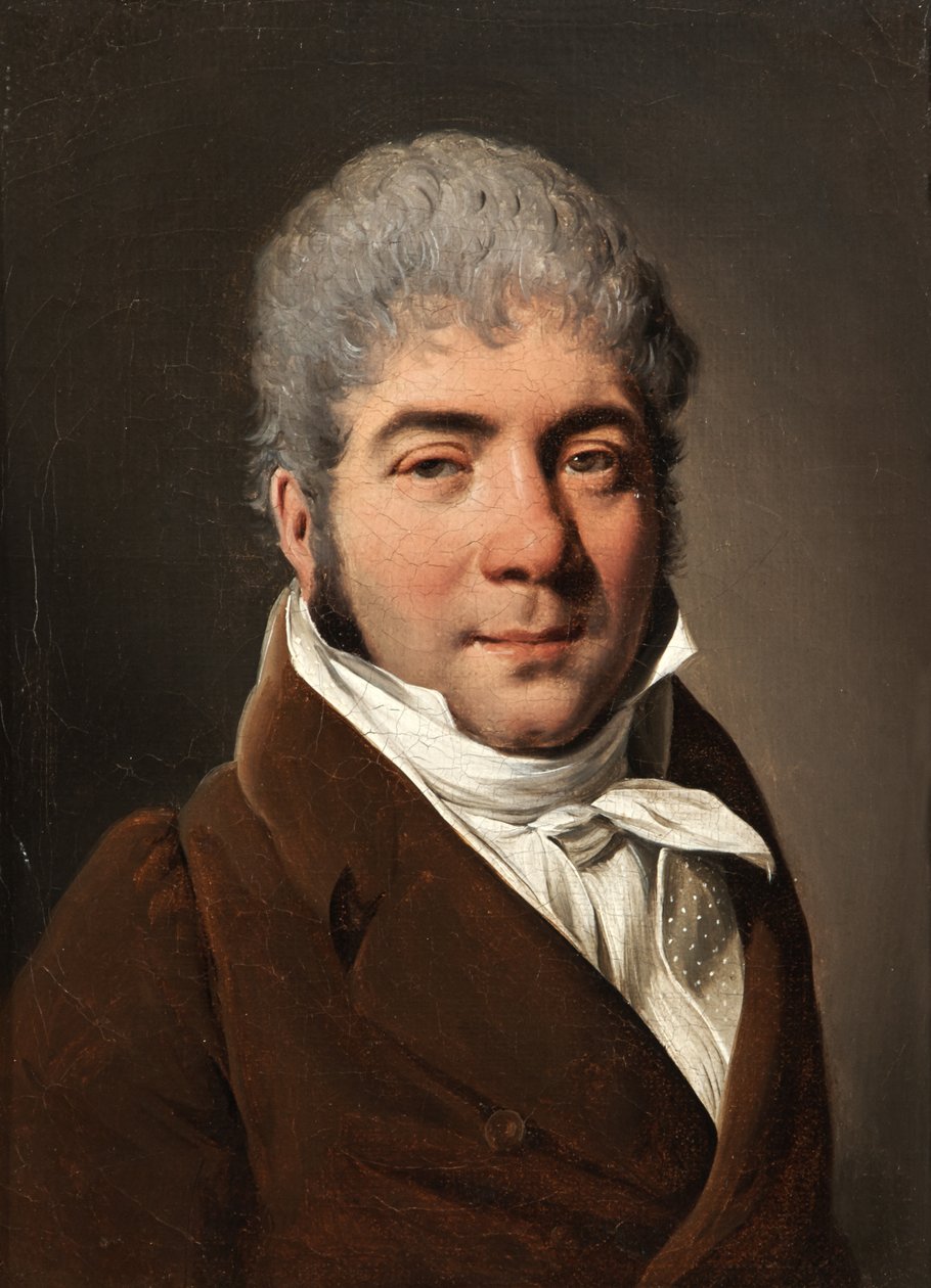 Portrét muže v kaštanově hnědé vestě od Louis Leopold Boilly