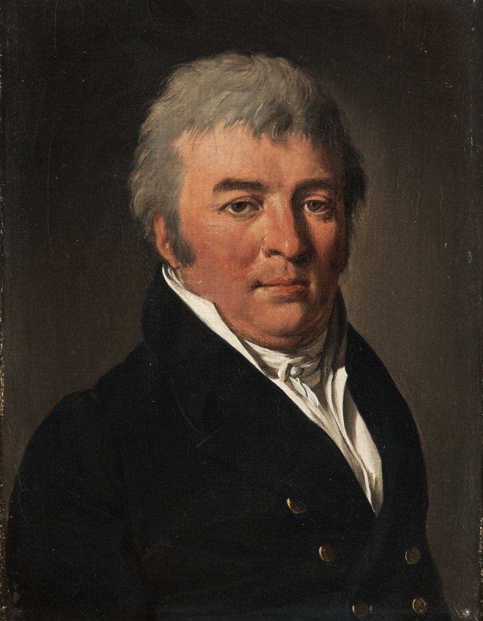 Portrét muže v zapnutém kabátě od Louis Leopold Boilly