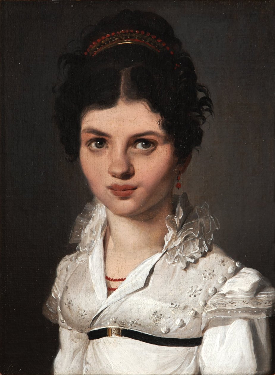 Portrét ženy s diadémem od Louis Leopold Boilly