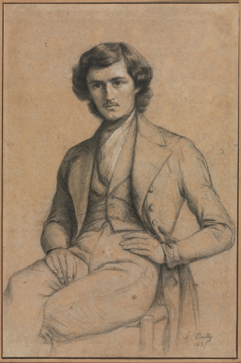 Portrét mladého muže, 1837. od Louis Leopold Boilly