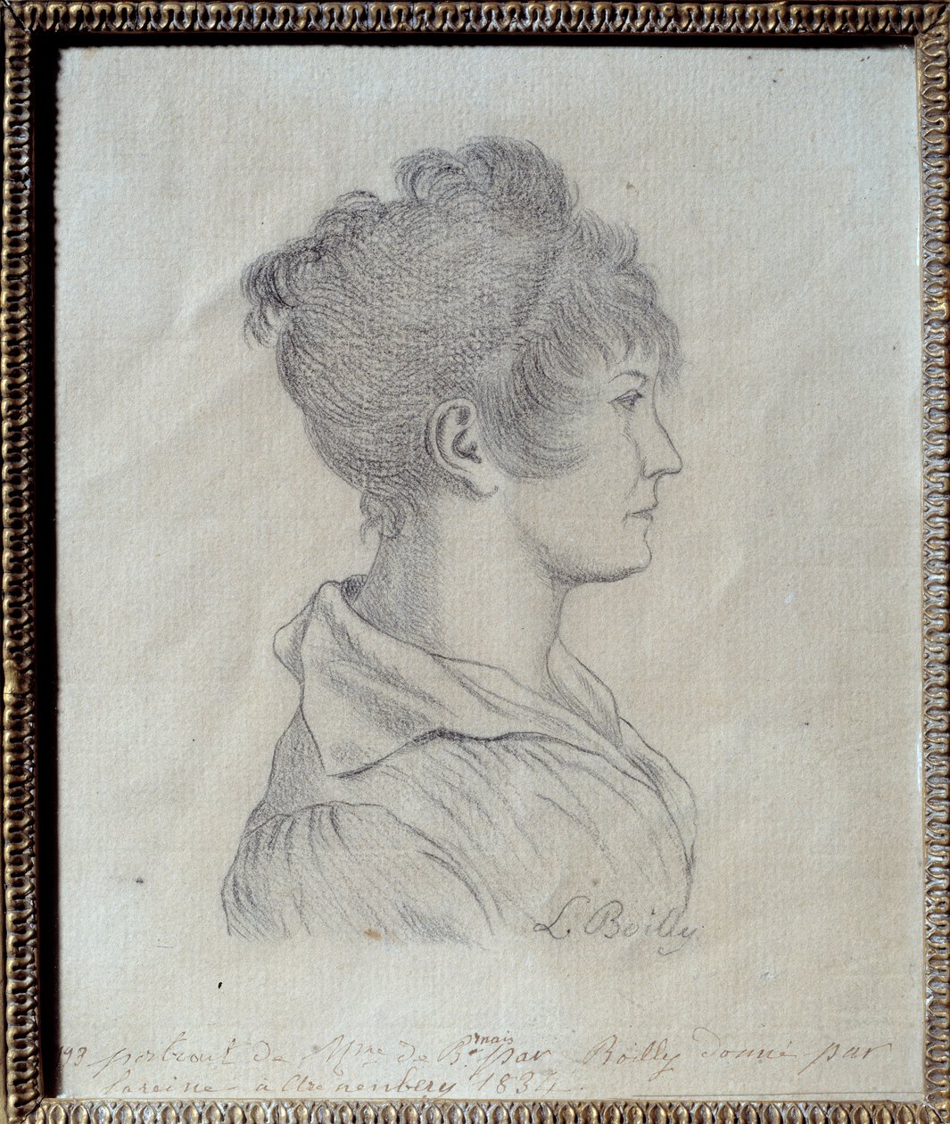 Profil Portrét Josephine de Beauharnais (1763-1814) Kresba Louis Leopold Boilly (1761-1845) 1793 Sun. 0,17x0,21 m Malmaison, hradní muzeum od Louis Leopold Boilly